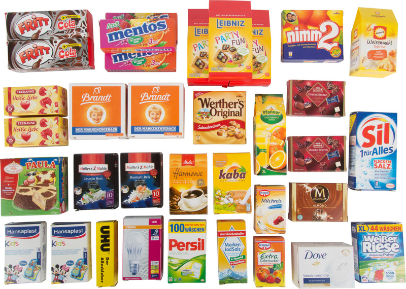 Woven Basket with Branded Products  