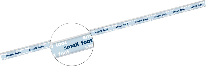 small foot-Preisschiene 125 cm