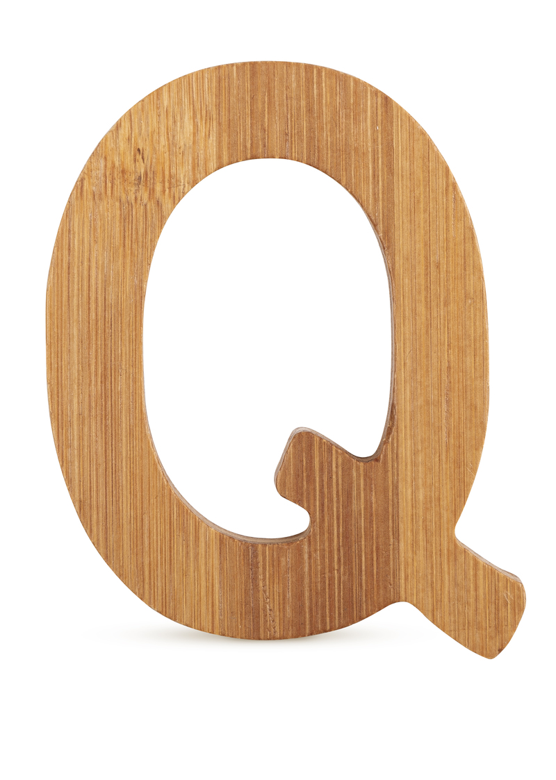 ABC Bamboo Letters Q