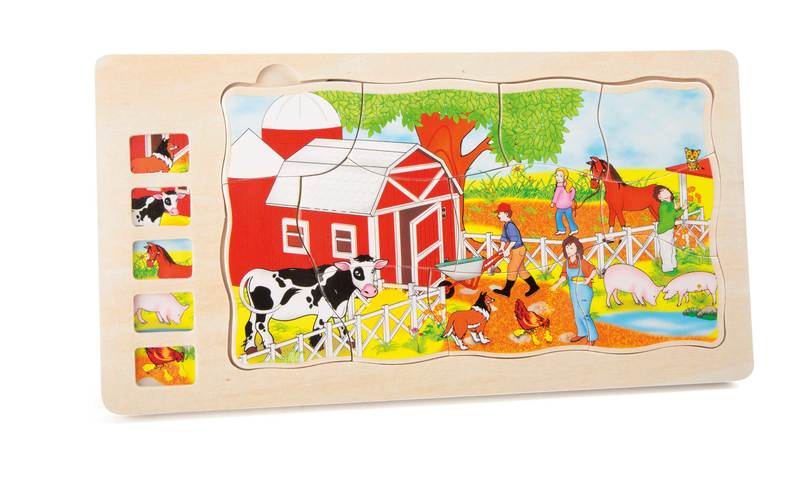 Schichtenpuzzle Bauernhof