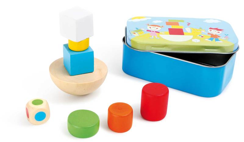 Display Wackelturmspiel in Dose, 6er Set