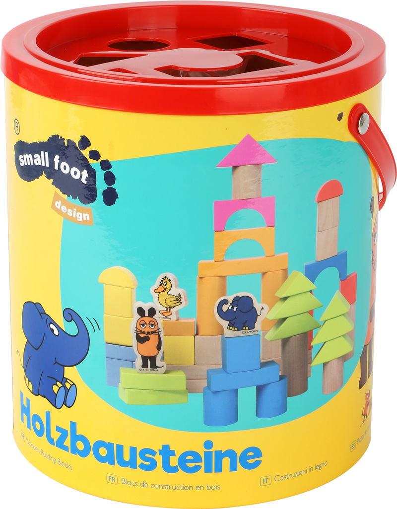 Wooden Building Blocks with the Elephant 
