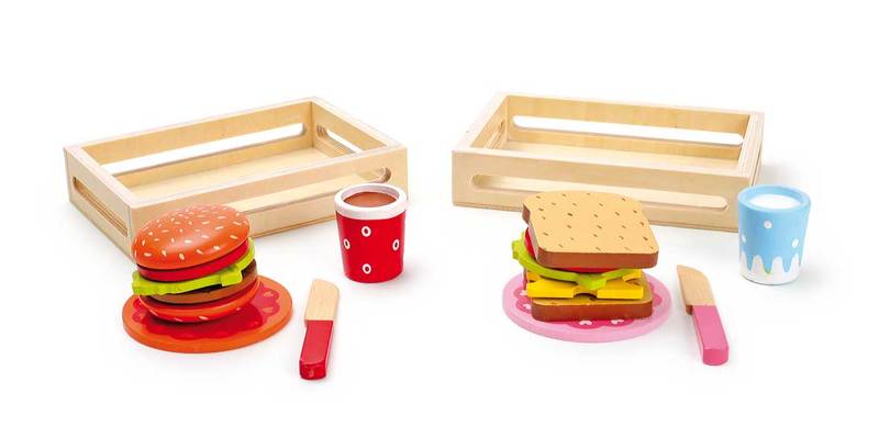 Hamburger und Sandwich, 2er Set