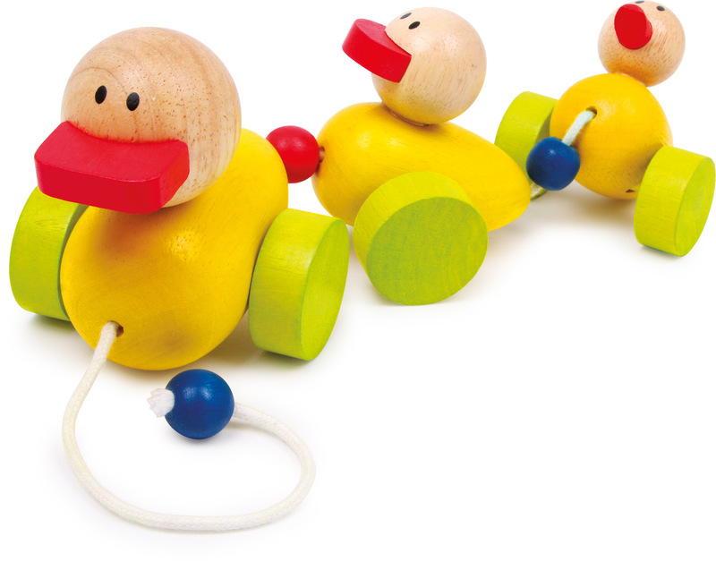 Pull-along Toy Duck Family 