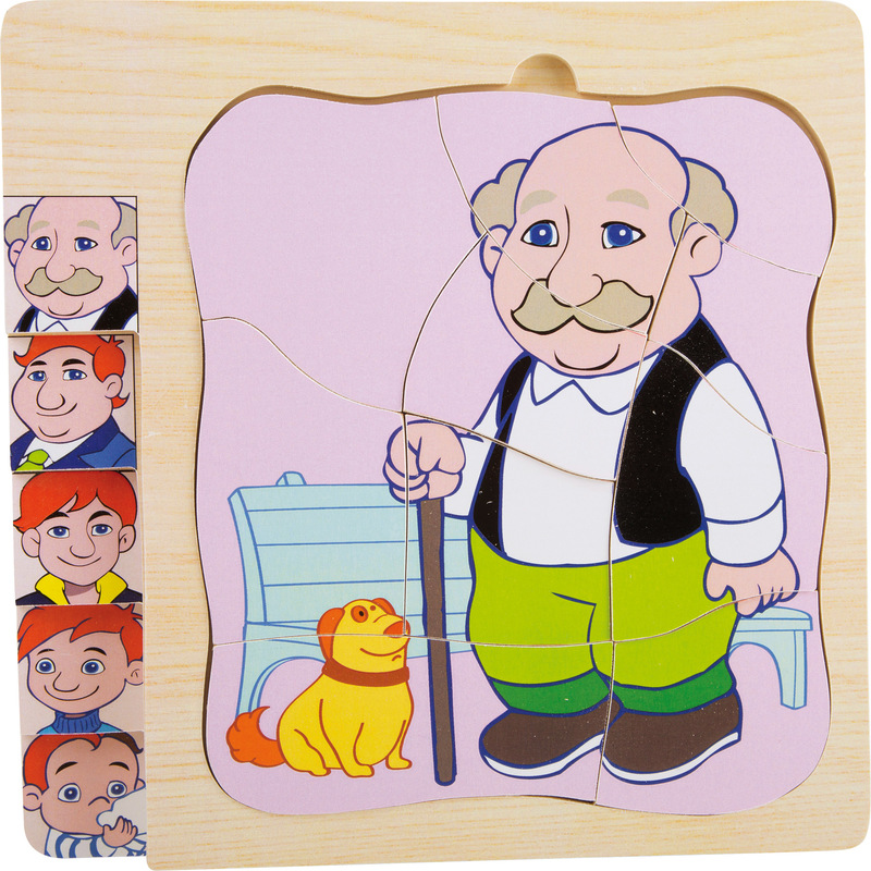 Schichtenpuzzle Opas Leben