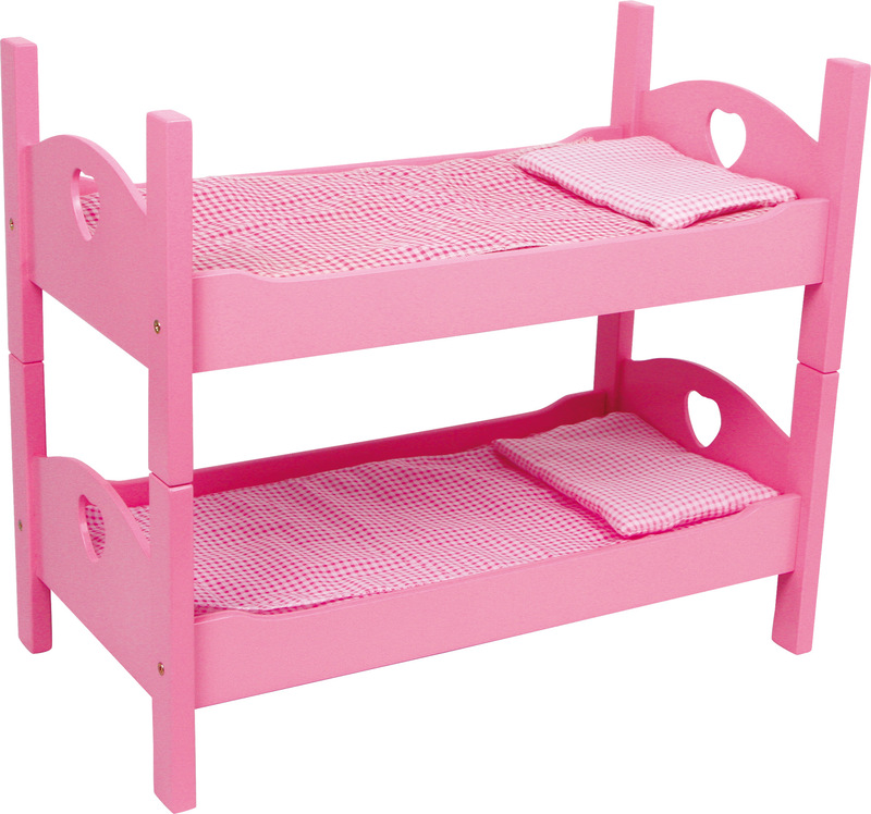 Bunk Bed for Dolls, pink