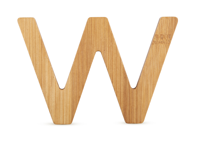 ABC Bamboo Letters W