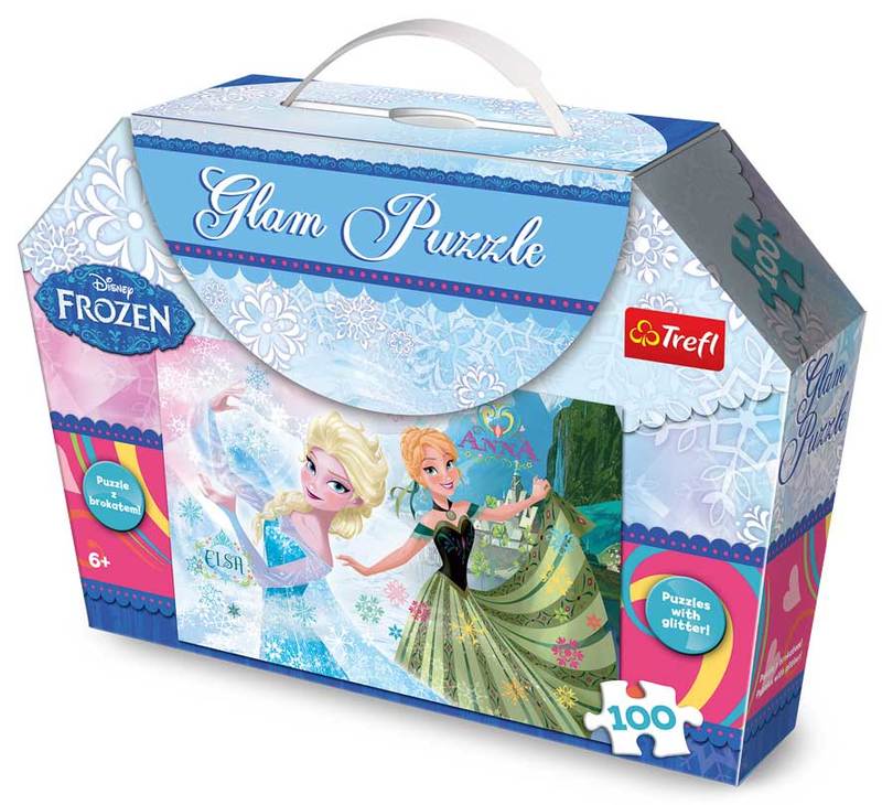 Frozen Glitzer-Puzzle 100 Teile