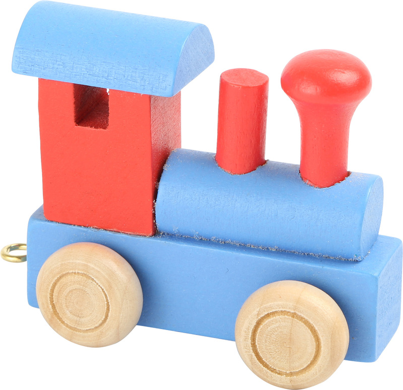 Locomotive Letter Train Red & Blue