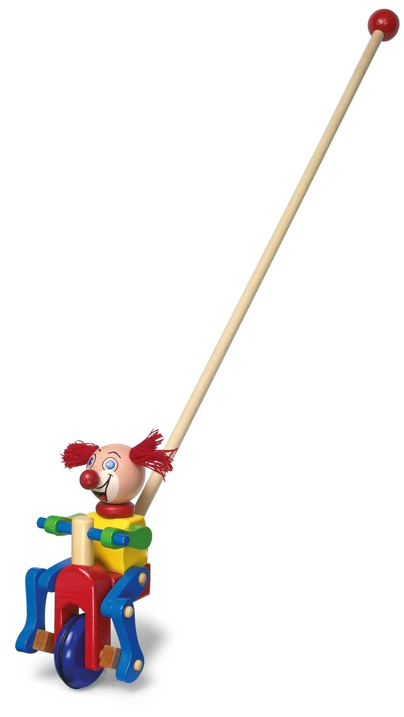 Schiebe-Clown Rotschopf
