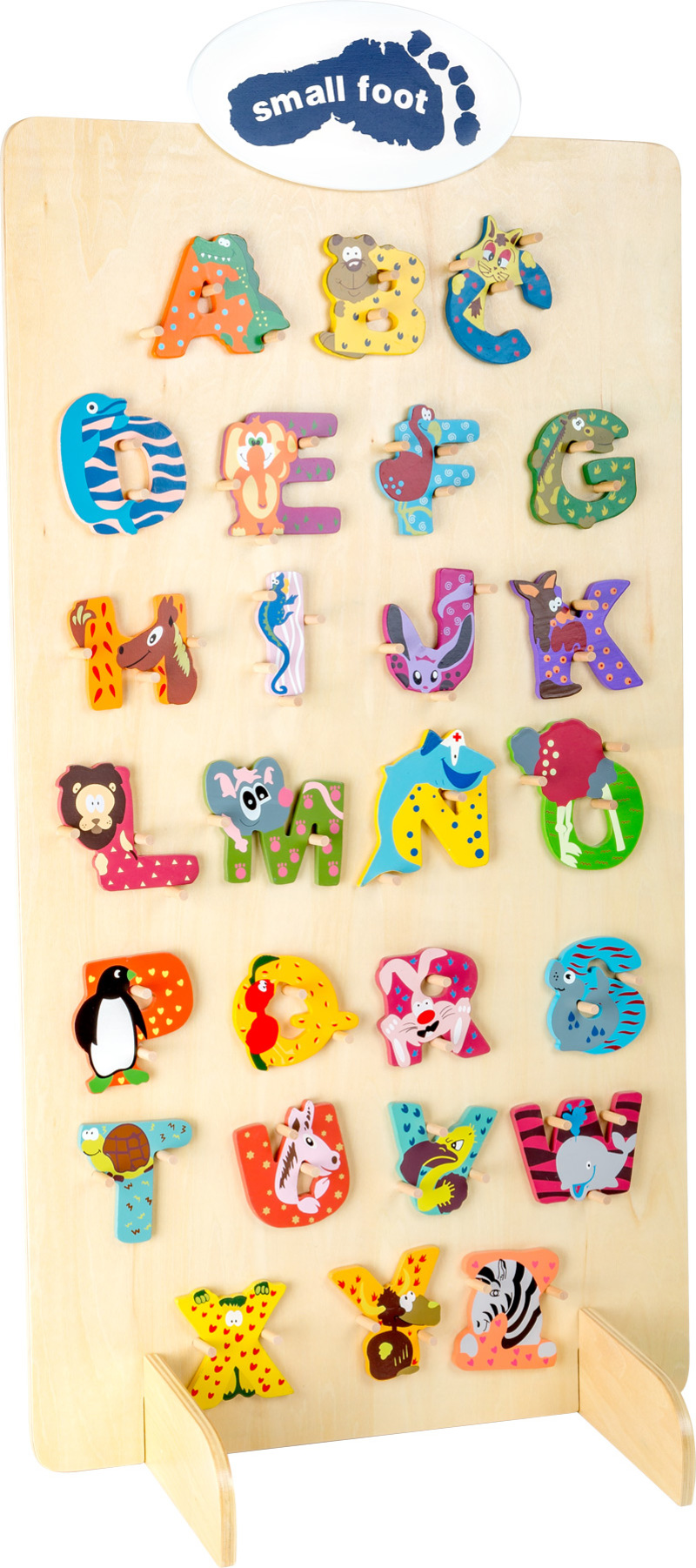Display Buchstabentiere bestückt