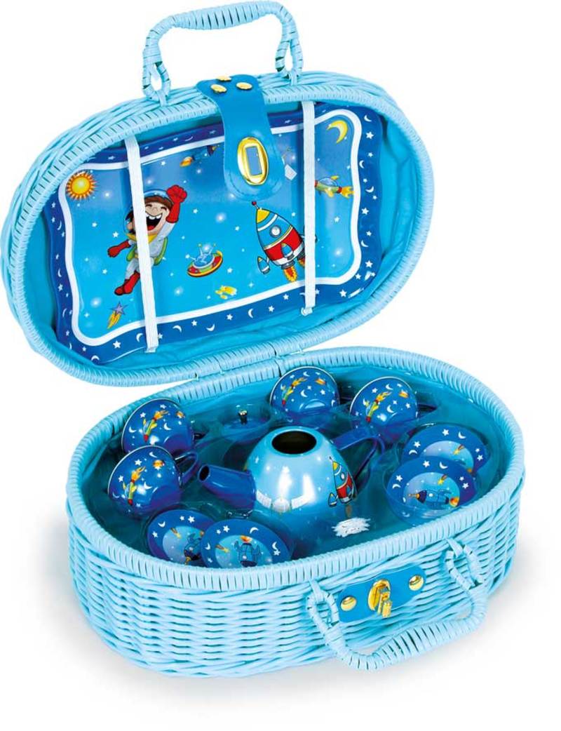 Picknickkoffer Raumfahrt, 11 tlg