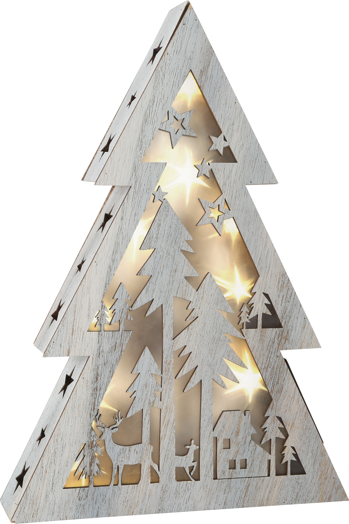 Illuminated Shabby Chic Christmas Tree, small