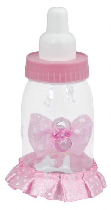 FAVOR BABY BOTTLE BOW PINK