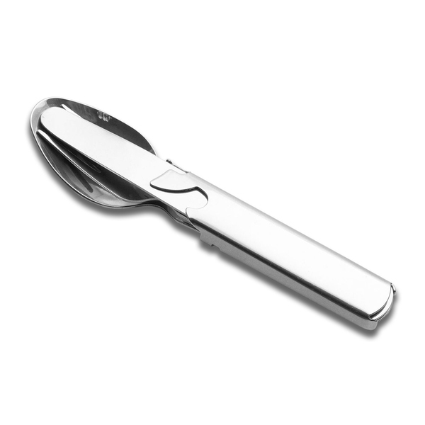 LEON camping cutlery set, silver