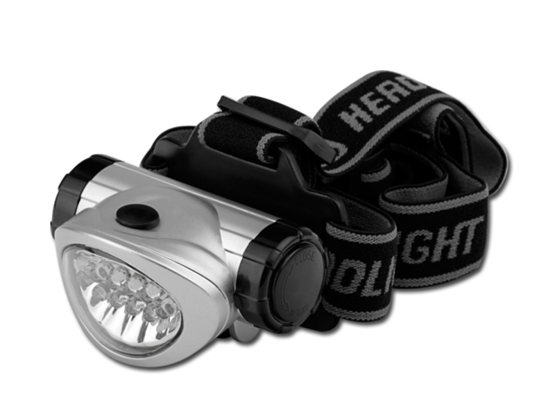 STANY head lamp, Satin silver