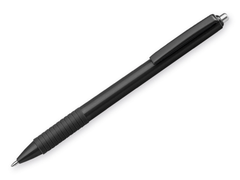 MILZA plastic ball pen, blue refill, Black