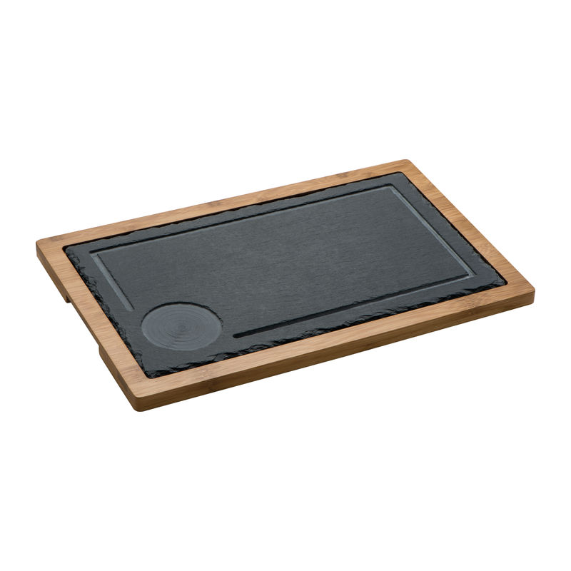 Serving board, slate/wood