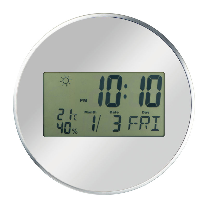 Wall clock with digital display