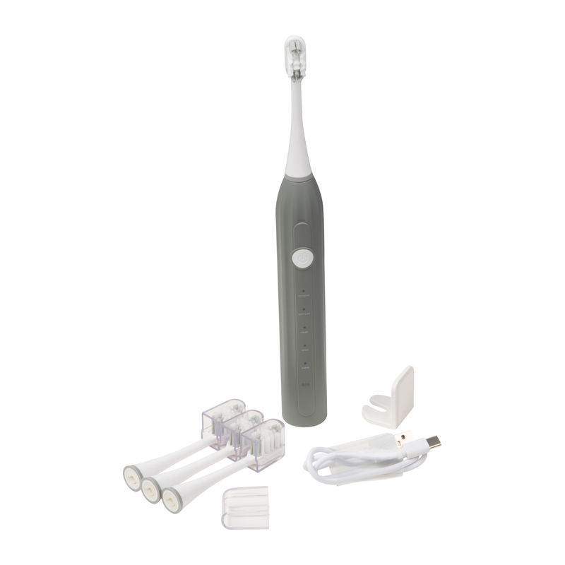 Electric toothbrush with 4 extra brushes