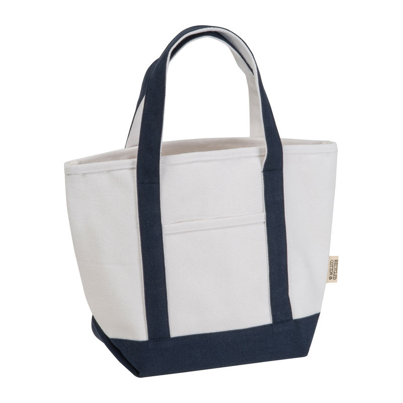 Small carrier bag made from recycled cotton