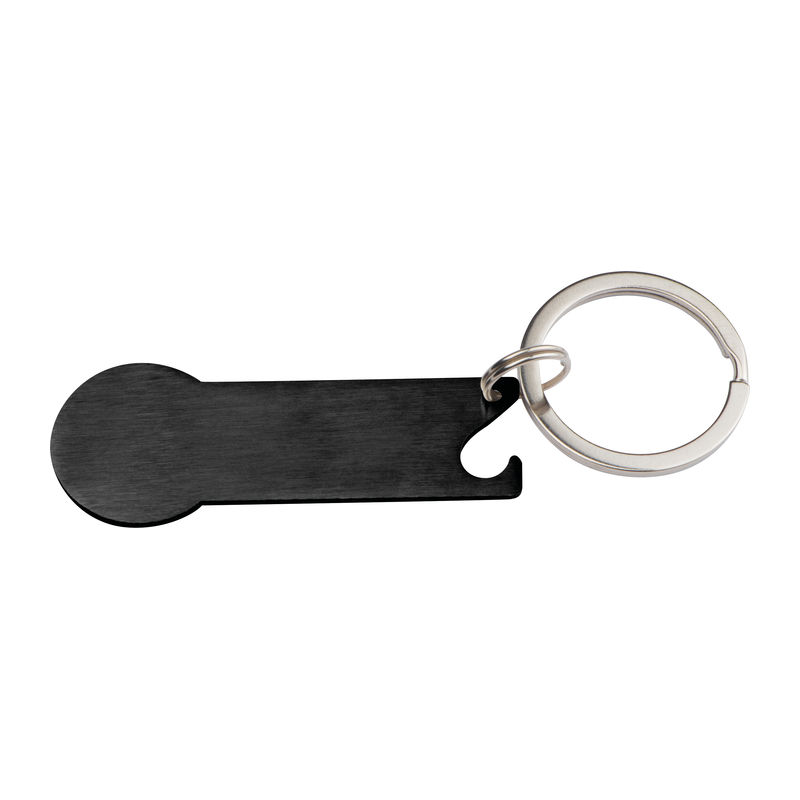 Keyring with shopping cart coin