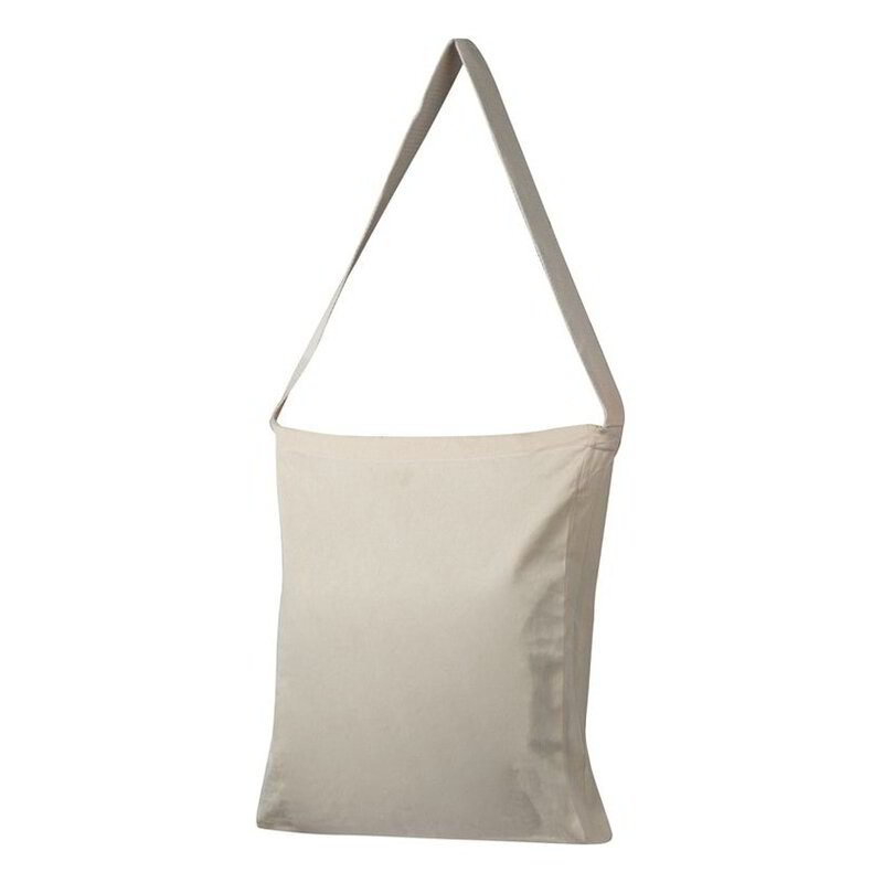 Cotton bag with woven carrying handle
