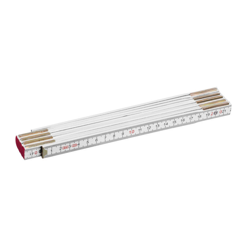 Wooden folding ruler