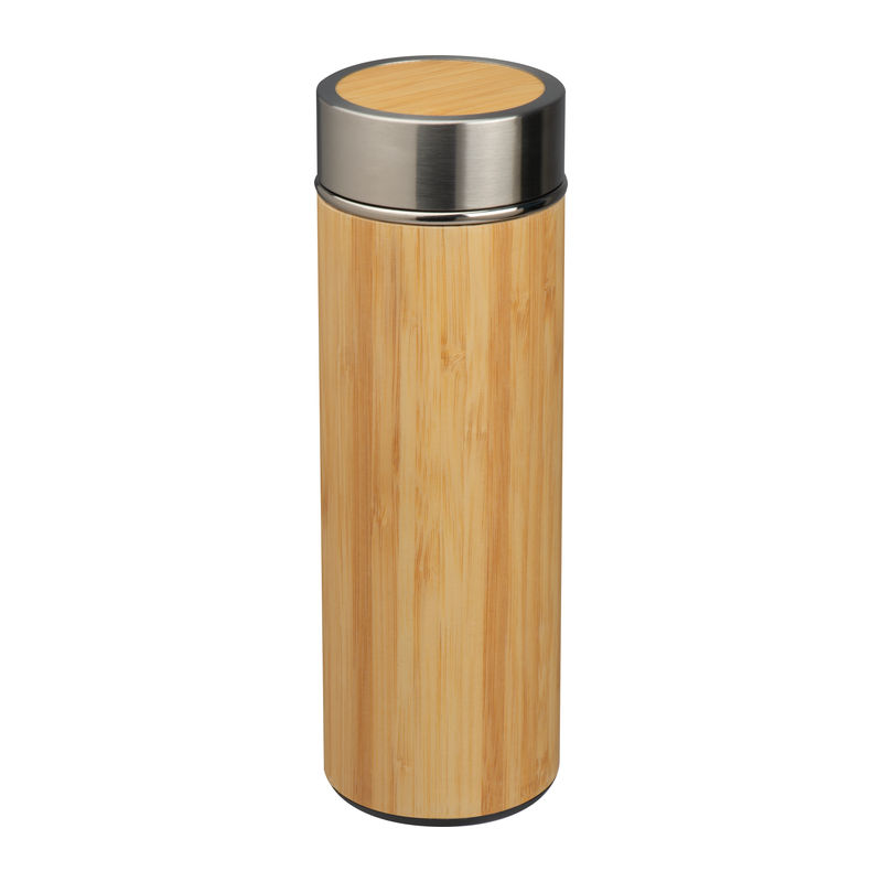 Stainless steel mug with tea strainer, 350ml