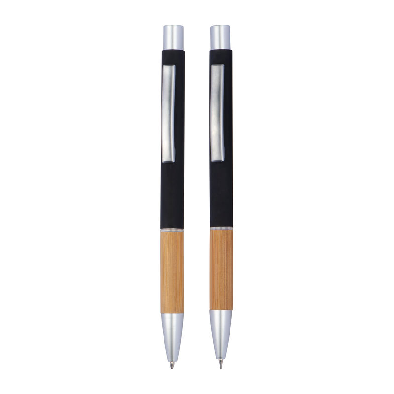 Aluminium writing set with pen and pencil 