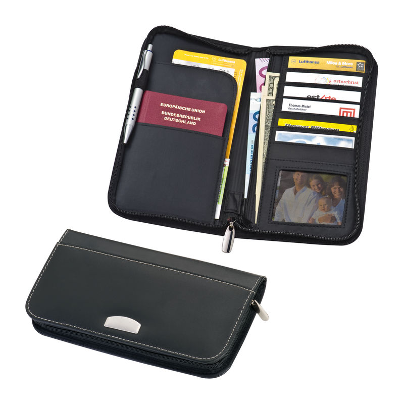 CrisMa leather travel wallet