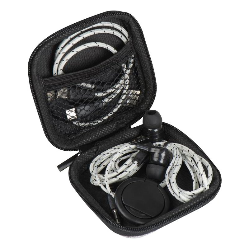 Travel set with charging cable, earphones