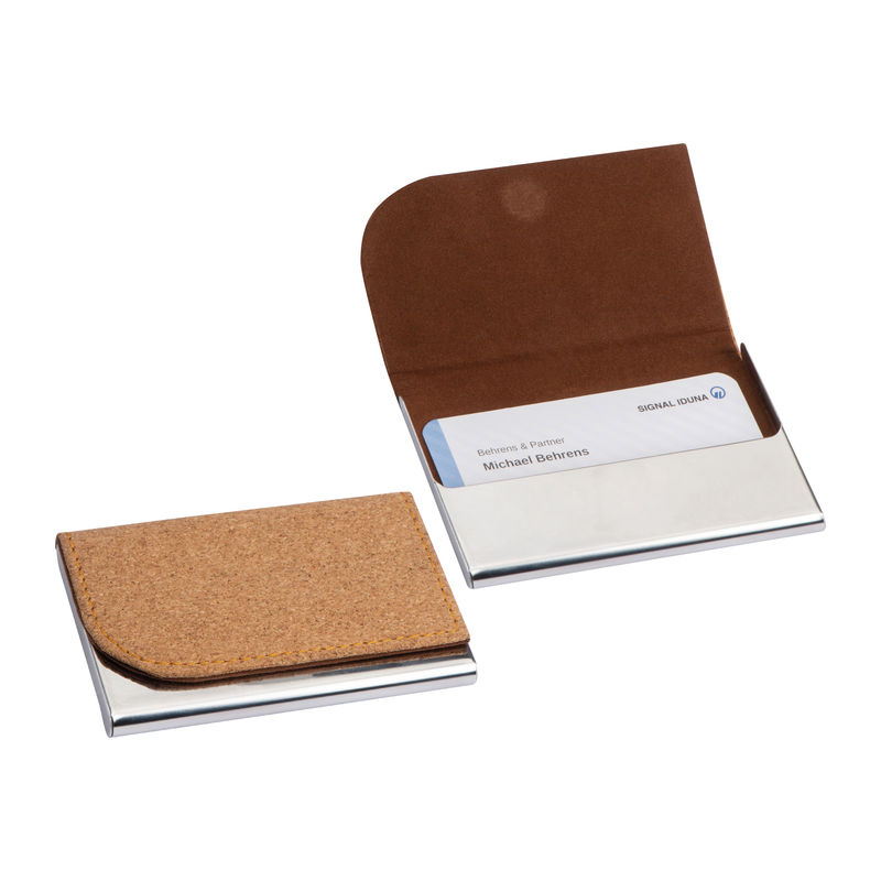 Metal business card holder