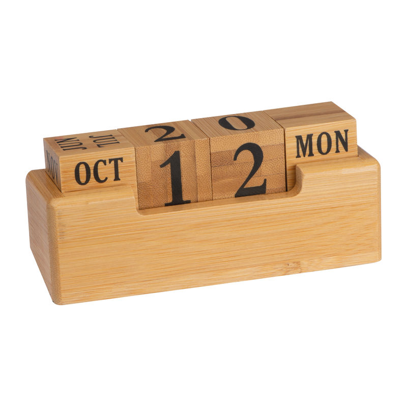Everlasting bamboo desk calendar