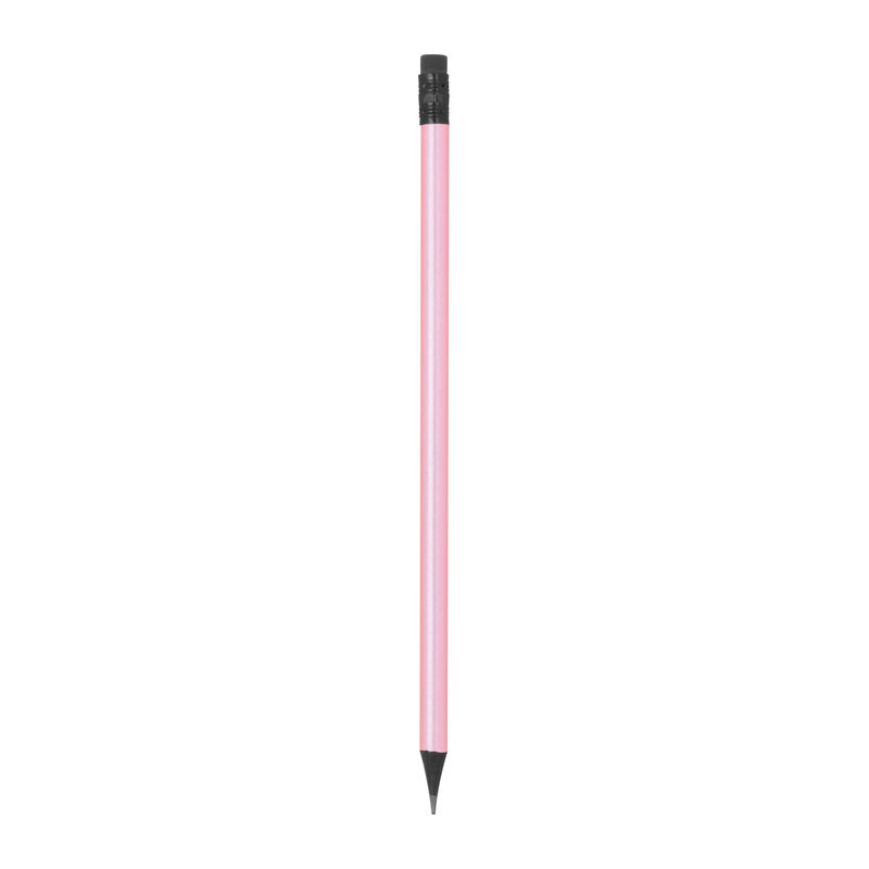 Pencil with eraser in metallic colors