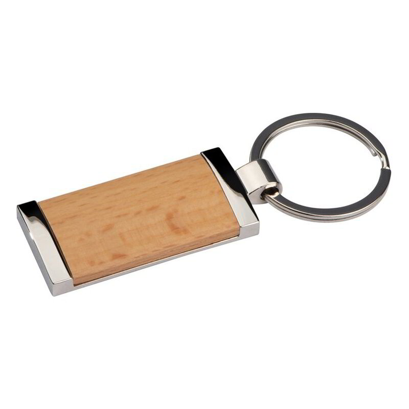 Keyring with wooden stick