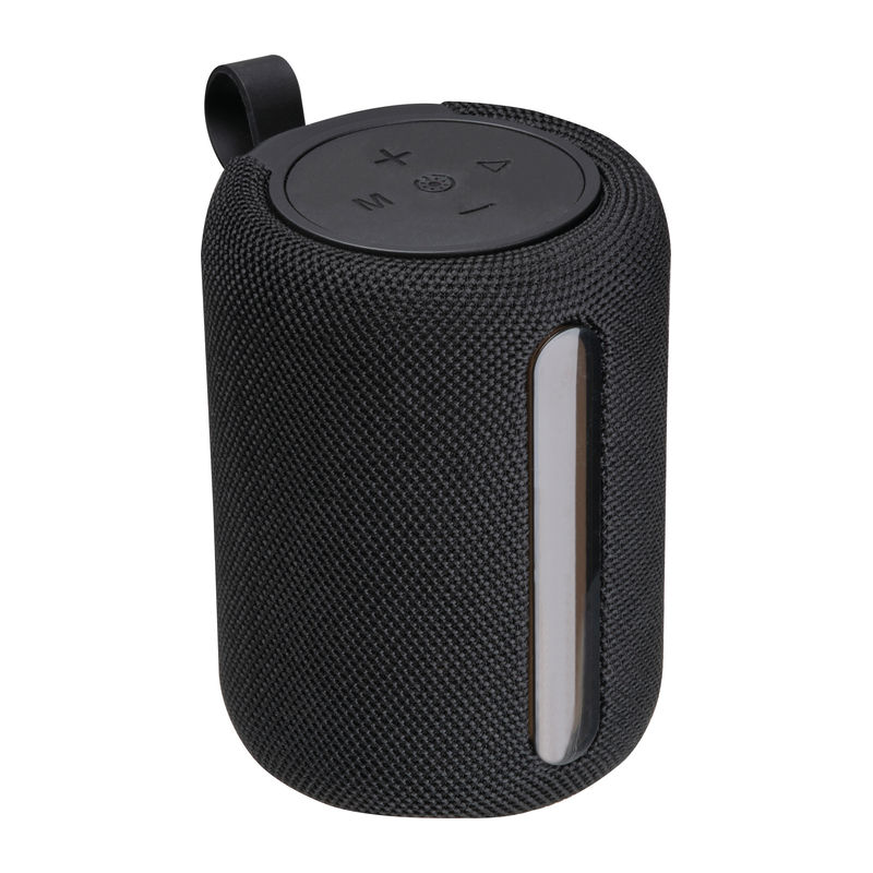 Speaker with LED light, round