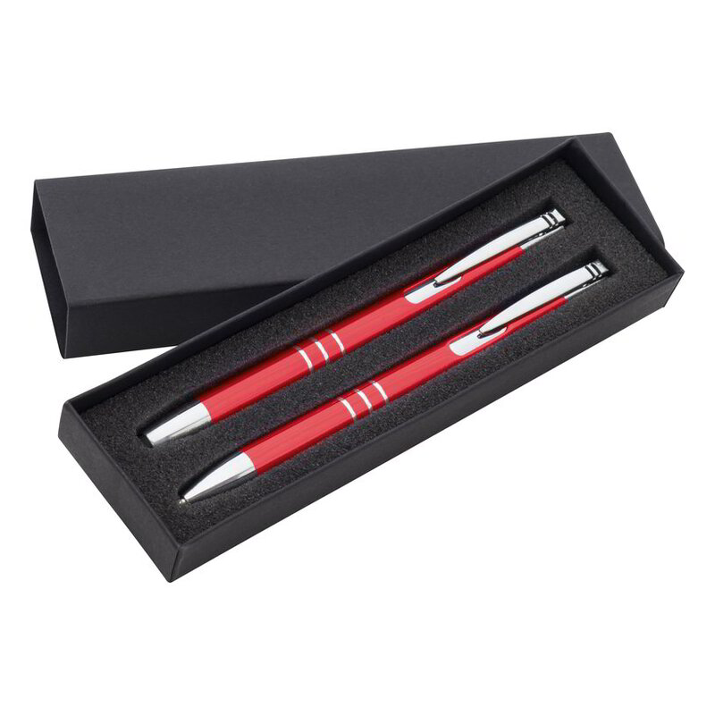 Writing set with ballpen and mechanical pencil