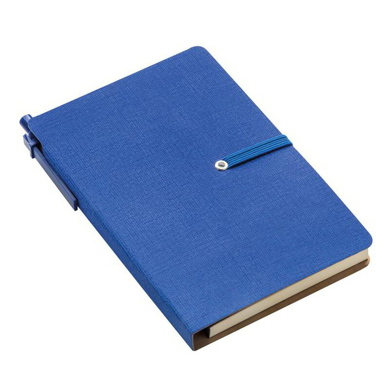 Notebook with sticky markers