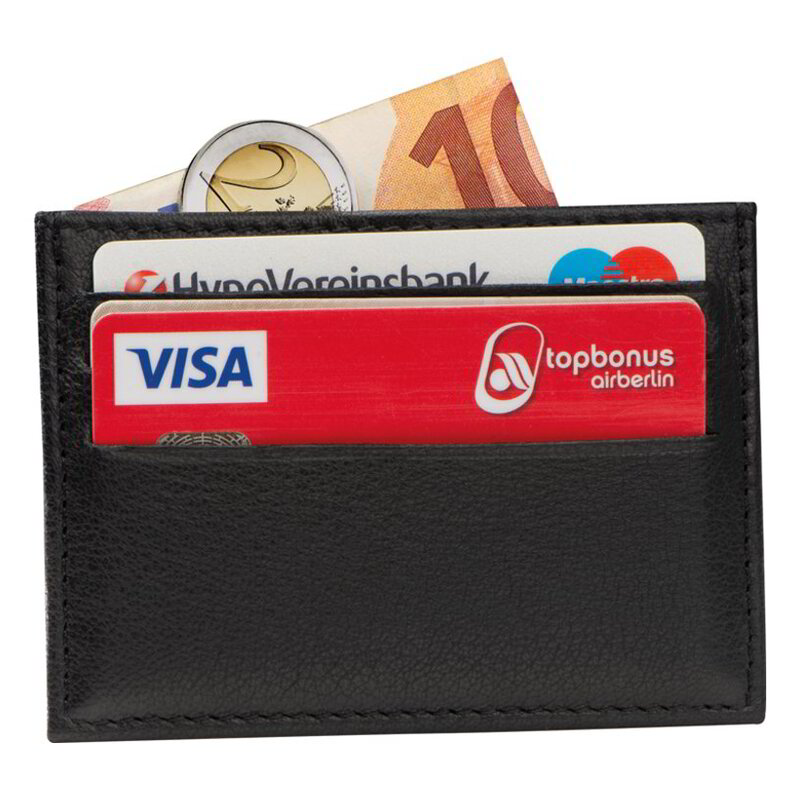 Leather RFID credit card case
