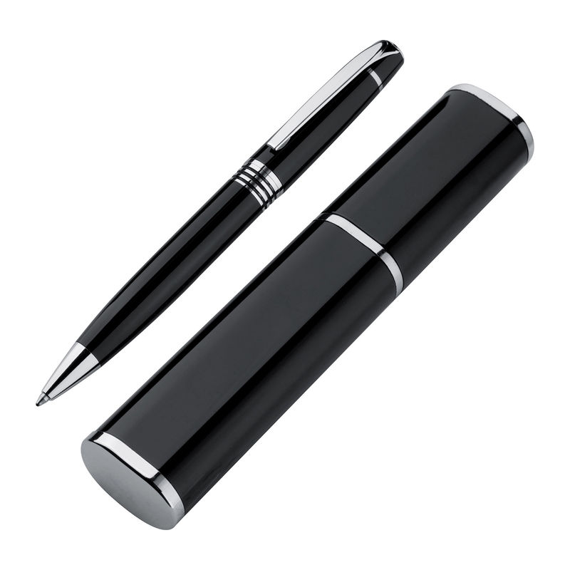 Metal ball pen in a box