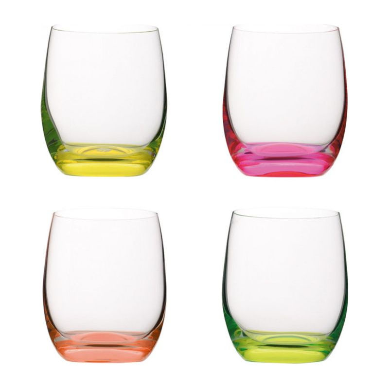 HATTA set of 4 neon glasses