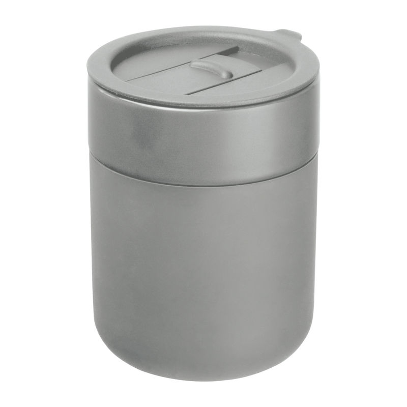 Ceramic drinking cup with silicone sleeve, 340ml