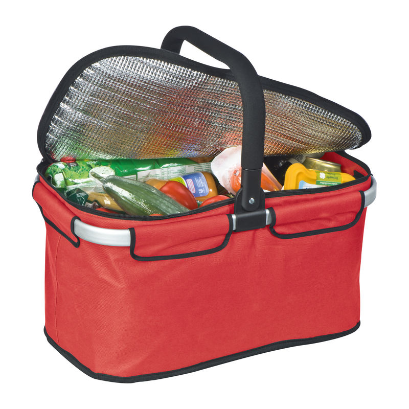 Luxury shopping basket with cooler function