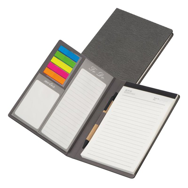 Writing case with PU cover, notes, to do list