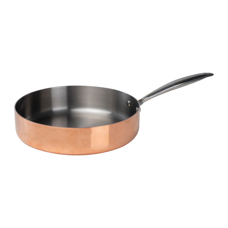 CrisMa copper frying pan with high rim