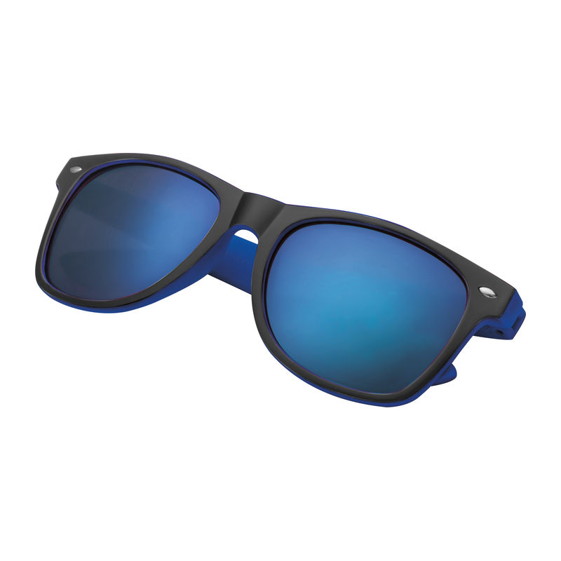 Bicoloured sunglasses with mirrored lenses