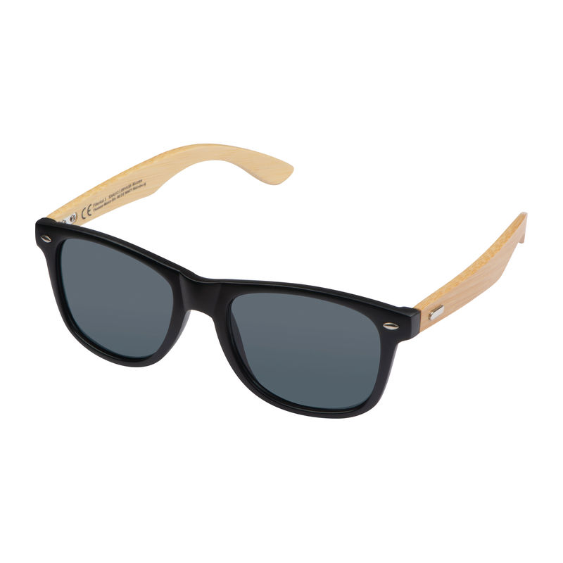 Sunglasses with bamboo temples