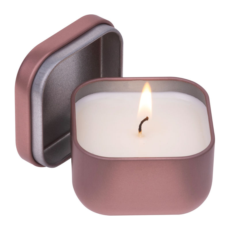 Candle in a metal tin