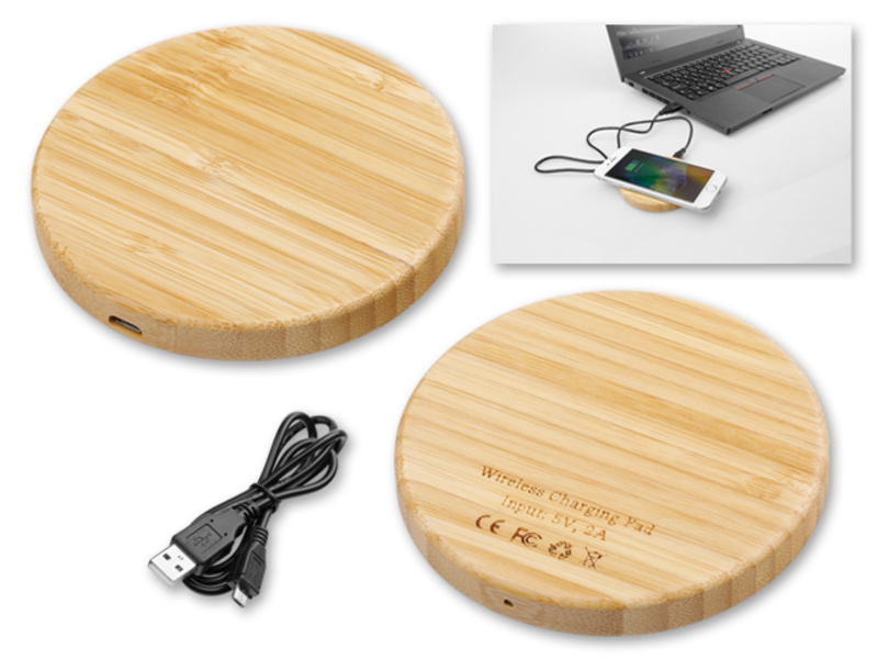 WOODER wireless wooden charger, Natural